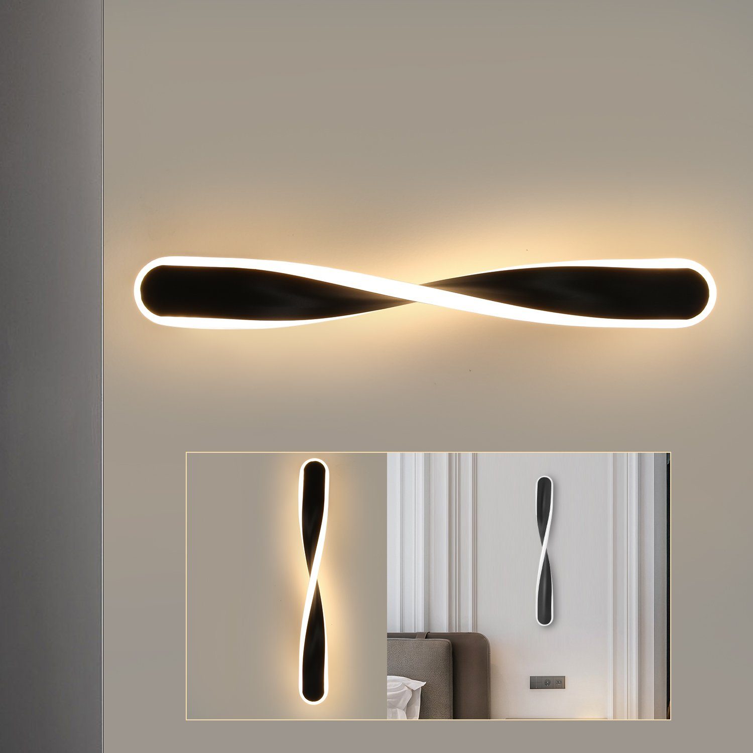 LETGOSPT Wandleuchte 16W Modern LED Wandlampe günstig online kaufen
