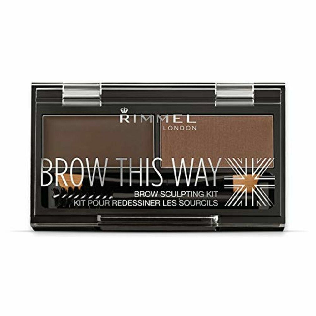 Rimmel London Augenbrauen-Stift Rimmel Brow This Way Eyebrow Sculpting Kit 003 Dark Brown