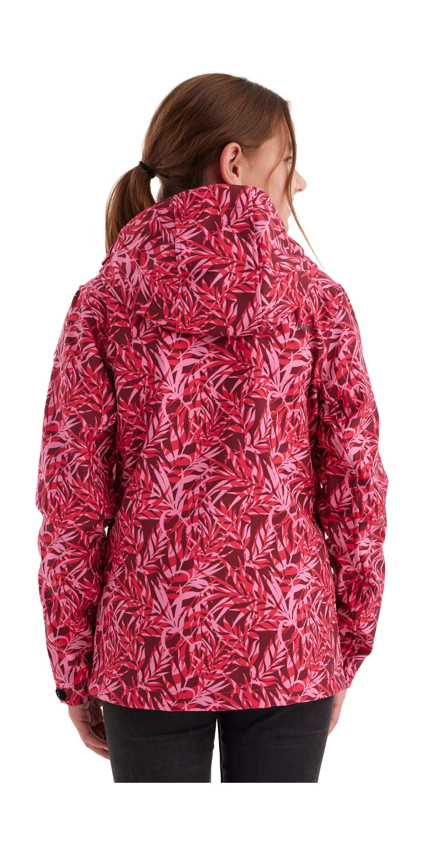Killtec Softshelljacke Mädchen Softshelljacke Print Wasserdicht, windabweisend, atmungsaktiv, modischer Print