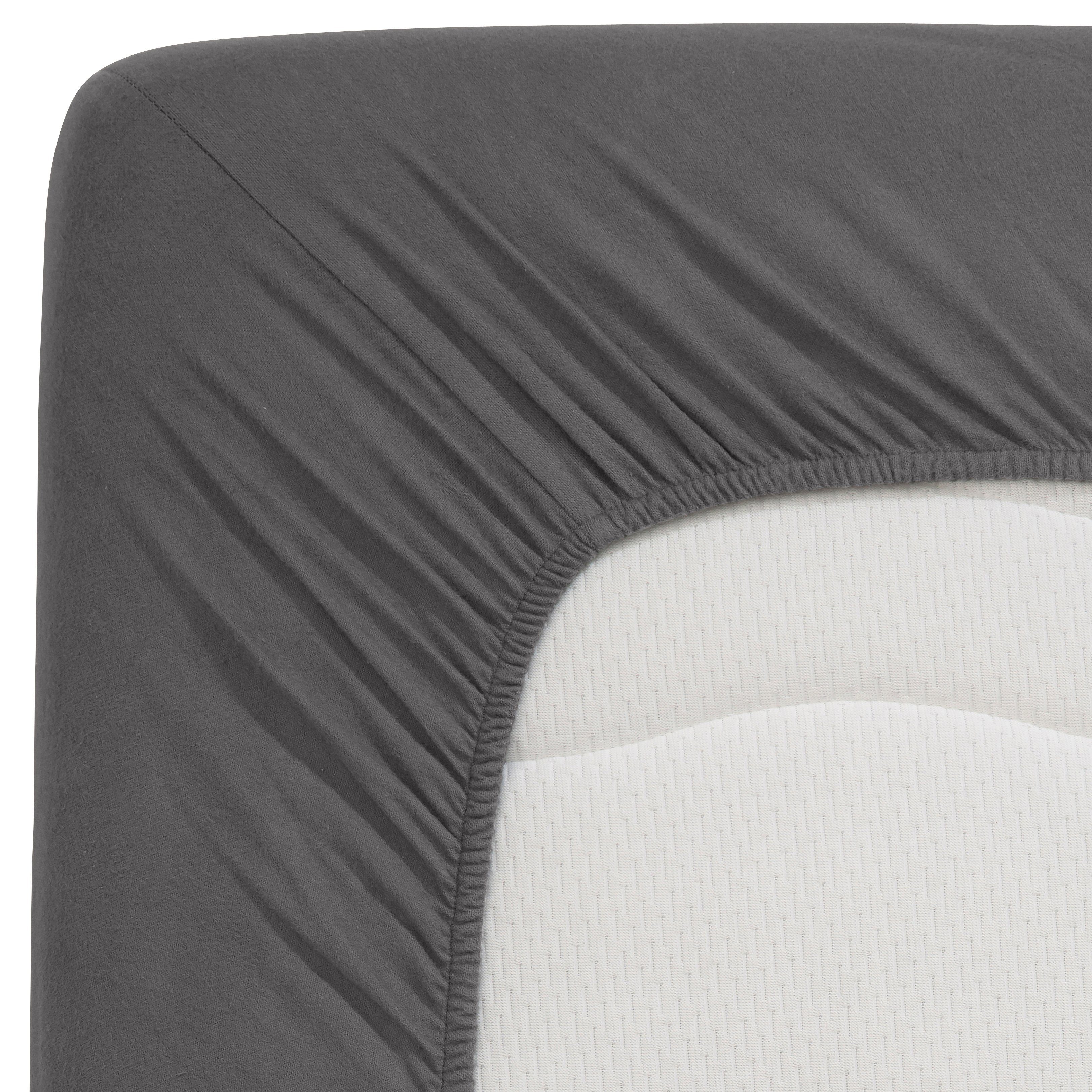 OTTO home Spannbettlaken Cremona, Basic & Premium Qualität mit Elasthan, Jersey (145 g/m), Gummizug: rundum, (2 Stück), Bettlaken für Matratzen von 20-25 cm Höh – Bild 5 von 5