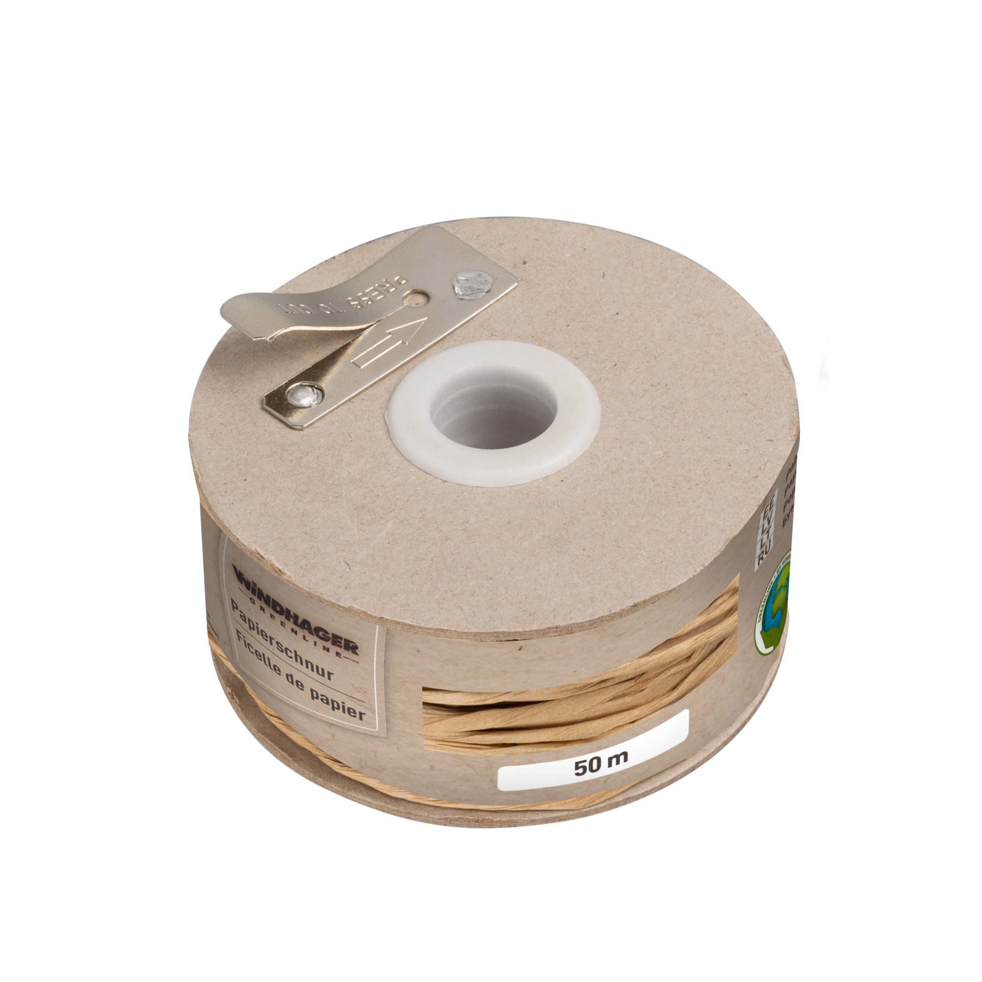 Windhager Pflanzschnur Pflanzenbinder auf Kraftpapier, Pflanzendraht, 50 m, Papierschnur