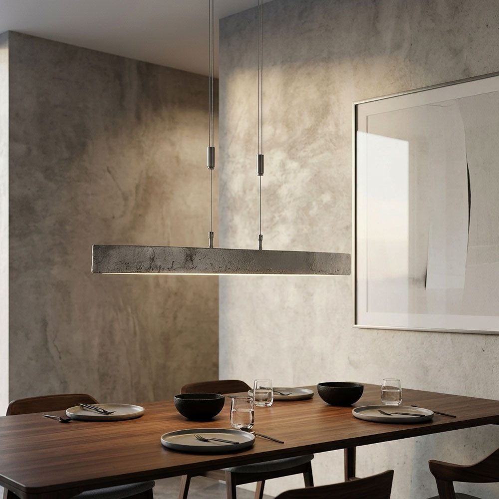 FISCHER & HONSEL LED-Hängeleuchte, LED-Leuchtmittel fest verbaut, Farbwechsel, Neutralweiß, Warmweiß, Hängeleuchte Pendelleuchte Esszimmerlampe LED Höhenverstellbar dimmbar