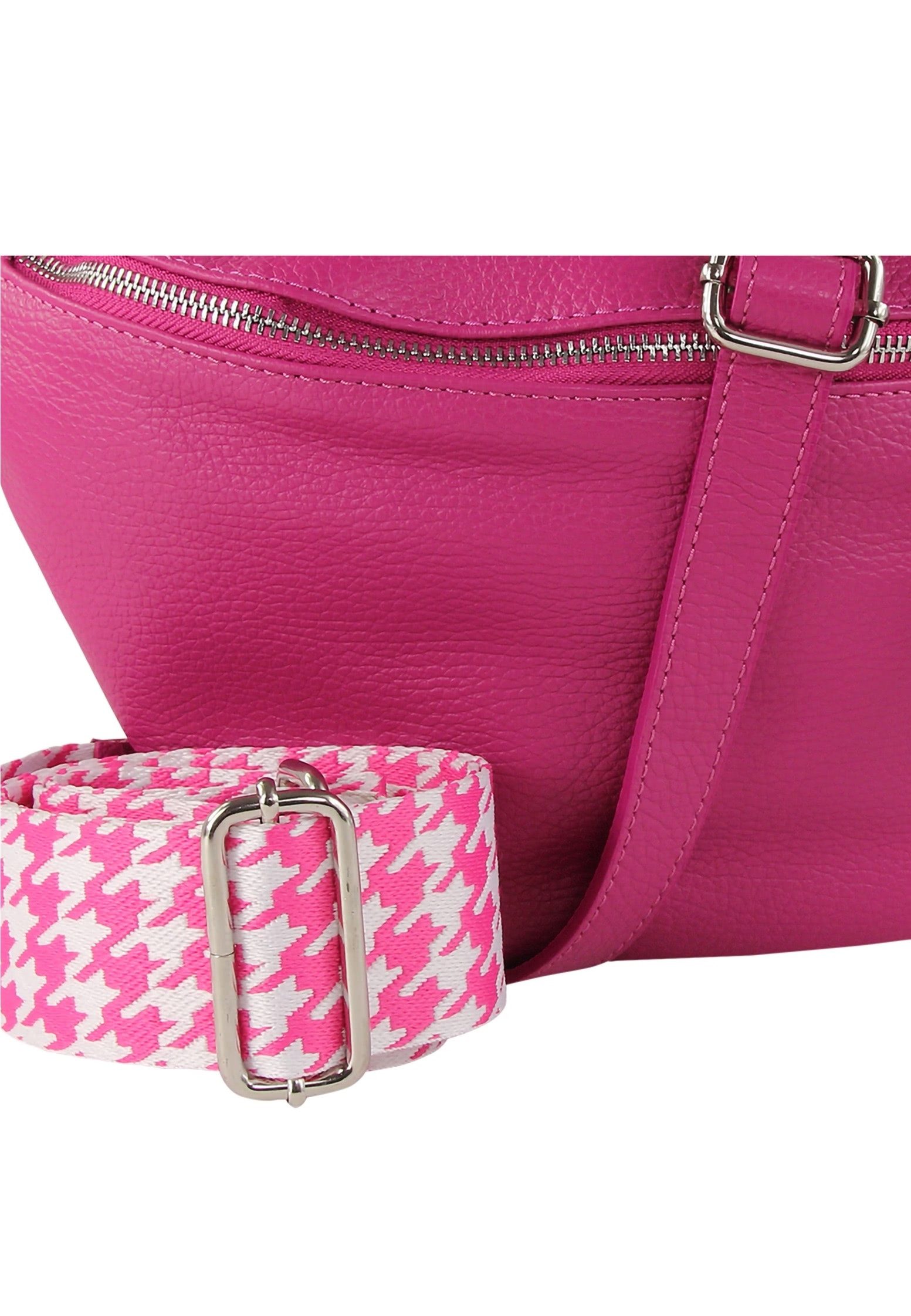 Toscanto Gürteltasche Toscanto pinkfarbene Gürteltasche sehr (Gürteltasche), Damen Gürteltasche Echtes Leder, pink
