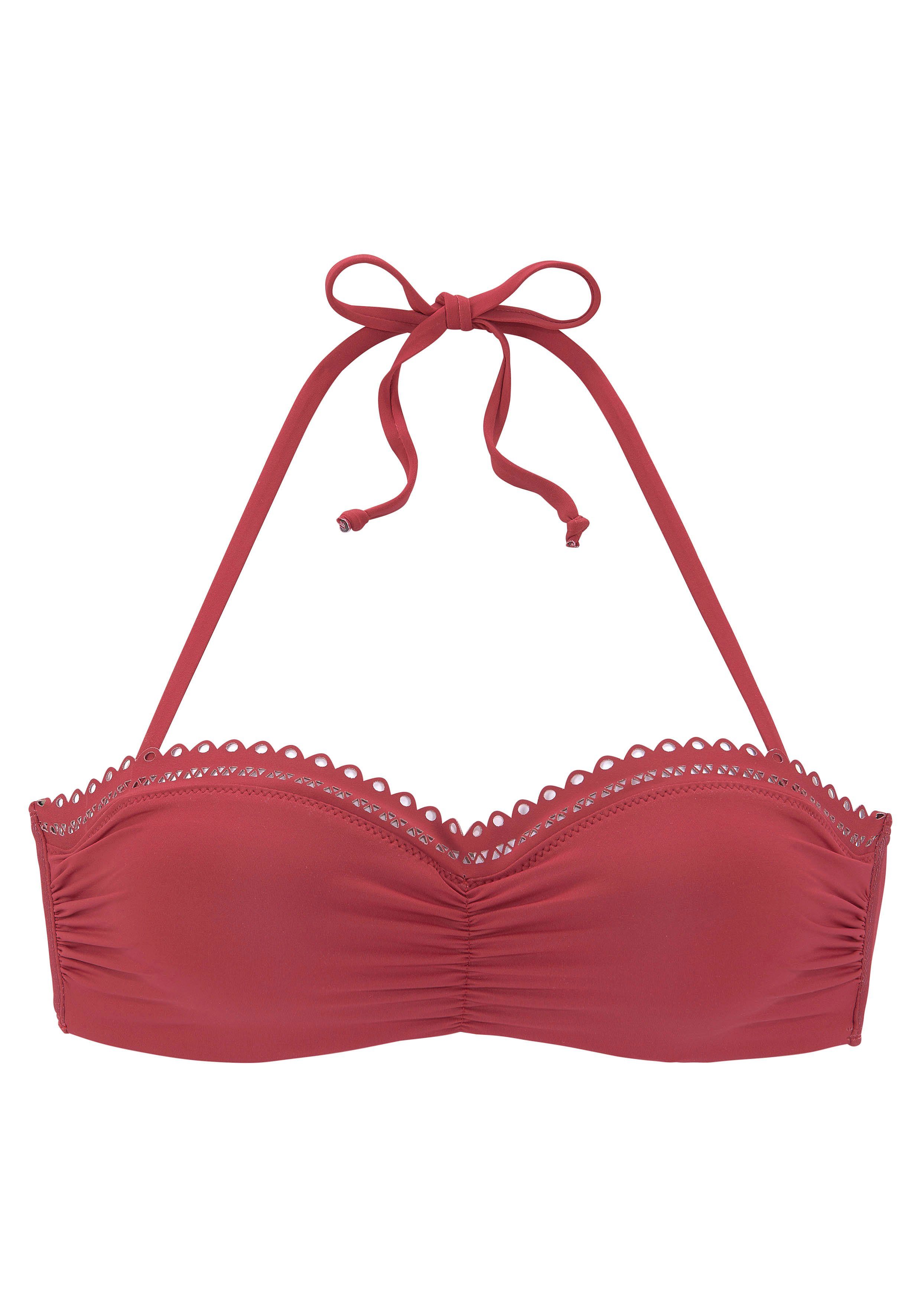 s.Oliver Bügel-Bandeau-Bikini-Top Aiko, mit Häkeloptik günstig online kaufen