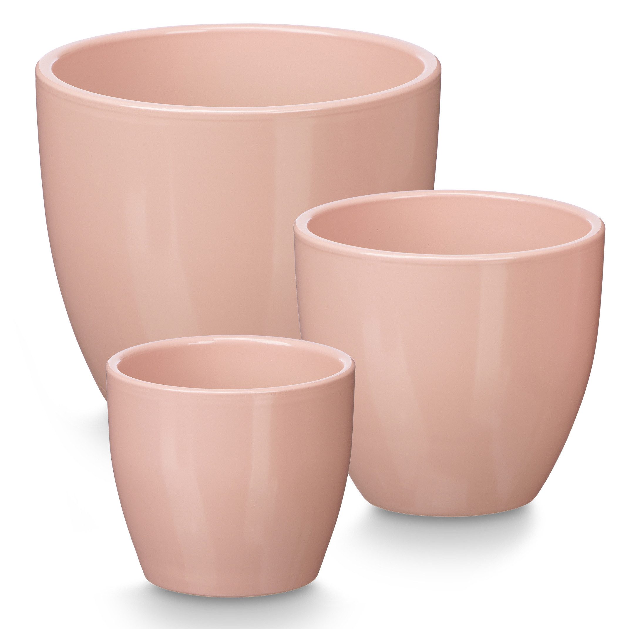 Blumentopf Runde Blumentöpfe Ø 14, 17, 22 cm, 3er Set
