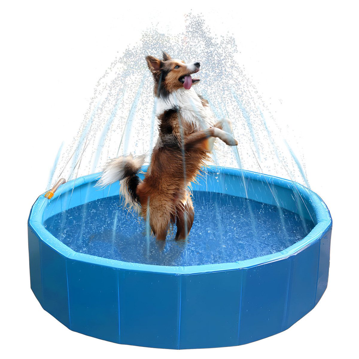 Hundepool Hundebecken Splash Sprinkler Pool