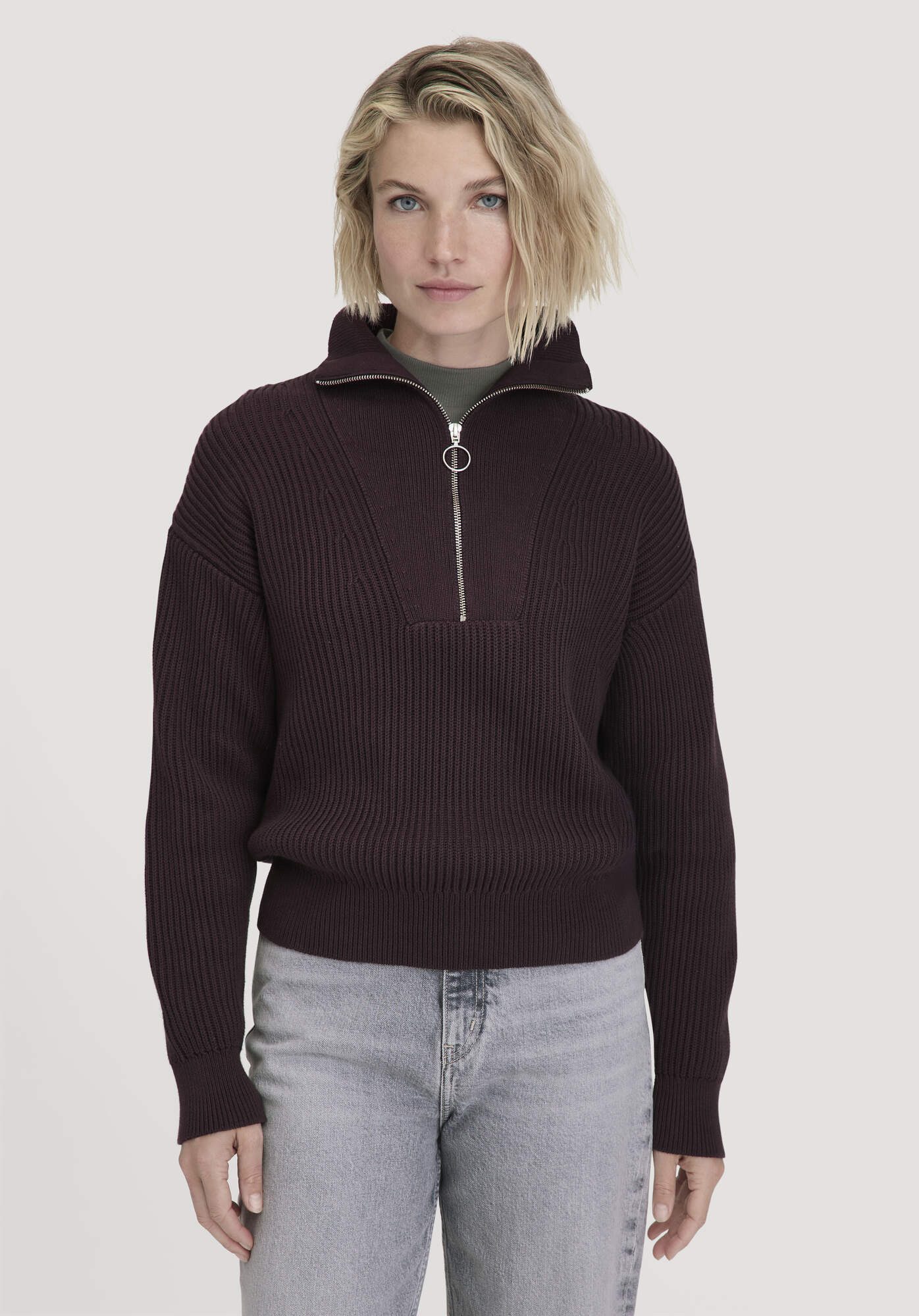 Hessnatur Strickpullover Relaxed aus reiner Bio-Baumwolle (1-tlg) günstig online kaufen