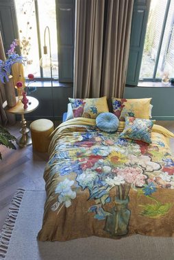 Bettwäsche Beddinghouse Mako-Satin-Bettwäsche BOUQUET dANNI aus der van Gogh-Serie, gelb, Beddinghouse, Baumwolle, 1 teilig, mit Reißverschluss