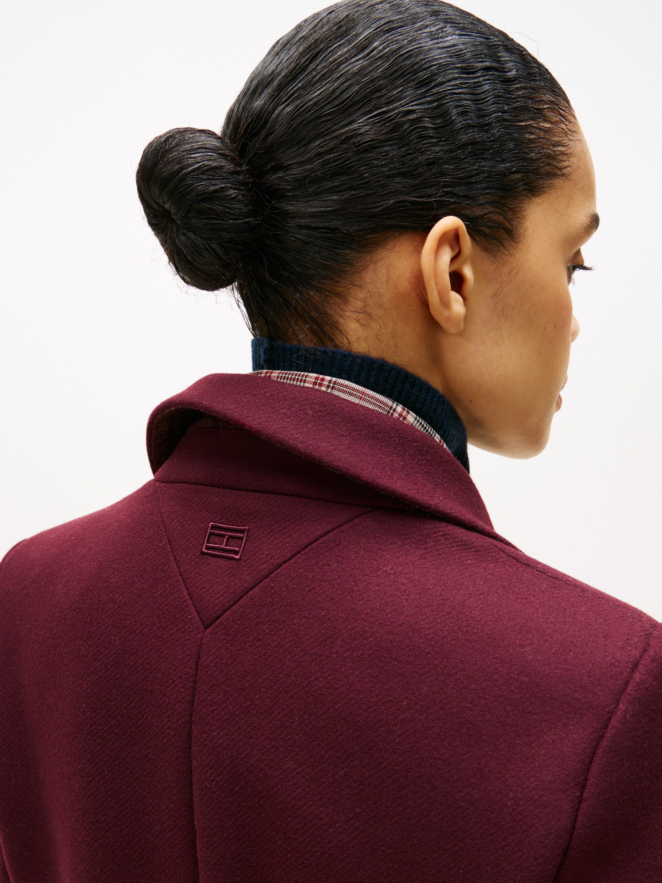 Tommy Hilfiger Langmantel CLASSIC SB WOOL REG COAT mit Wolle und Kaschmiran günstig online kaufen