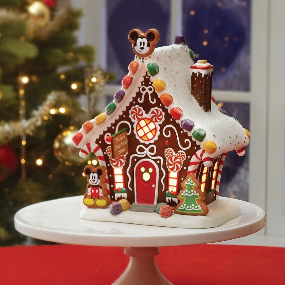 Disney Weihnachtsdorf Mickey Mouse Lebkuchen Haus Weihnachtsdorf Lemax Porzellan