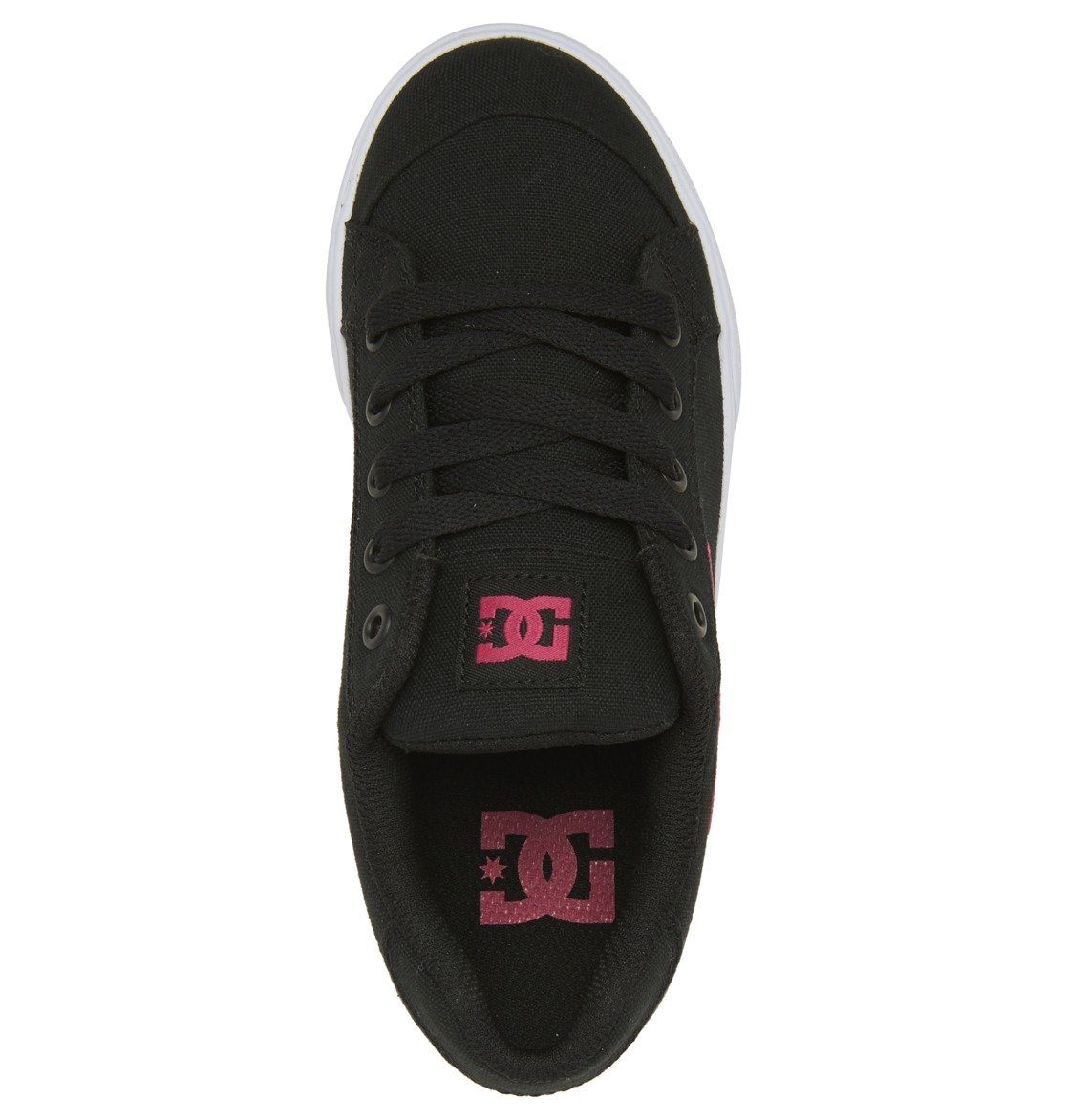 Black/Pink Chelsea DC Shoes Sneaker Stencil