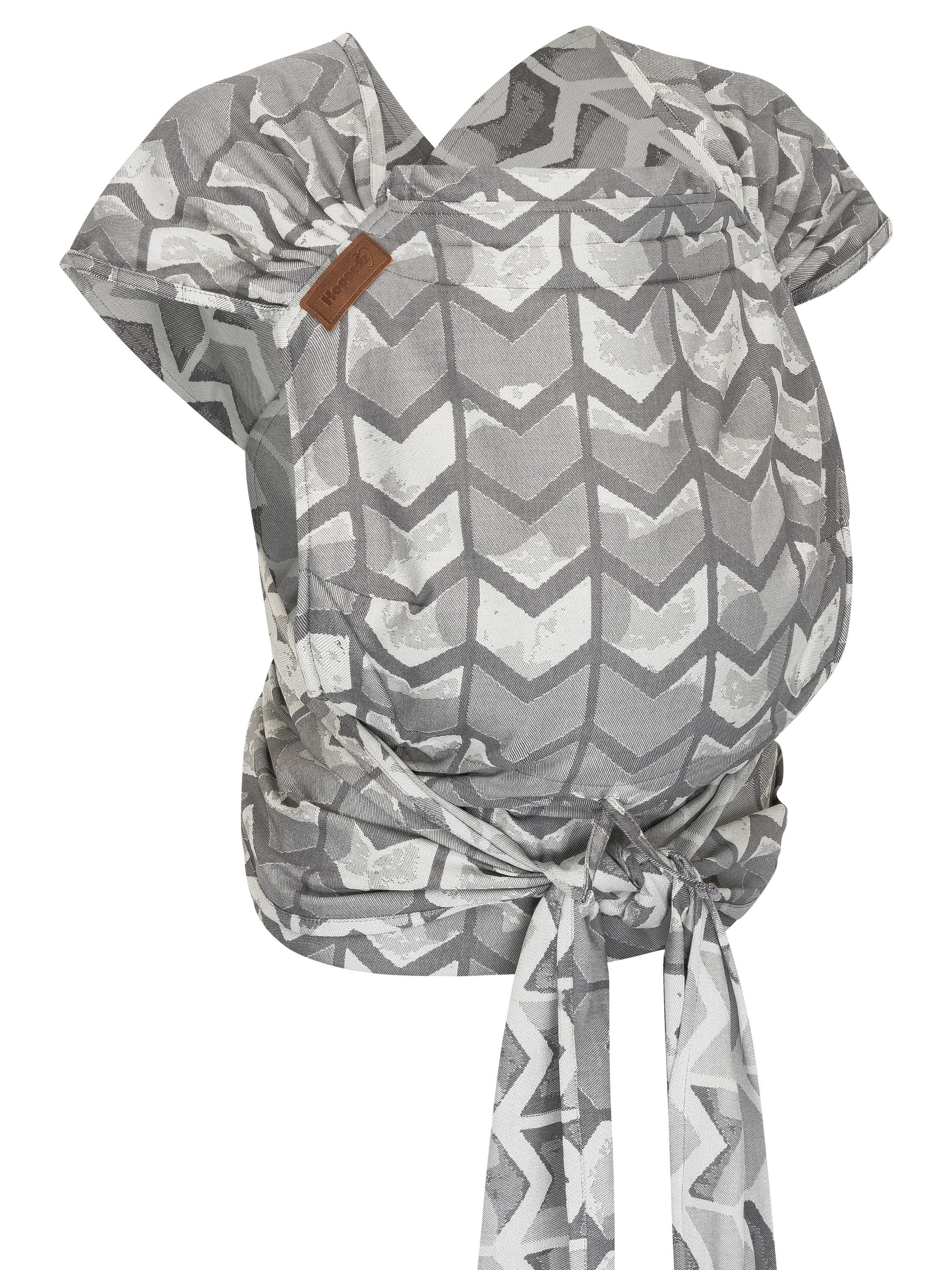 HOPPEDIZ Babytrage Hop-Tye Advanced ab Geburt (2,5 - 20 kg) - Halfbuckle mit Tuchträger mehr