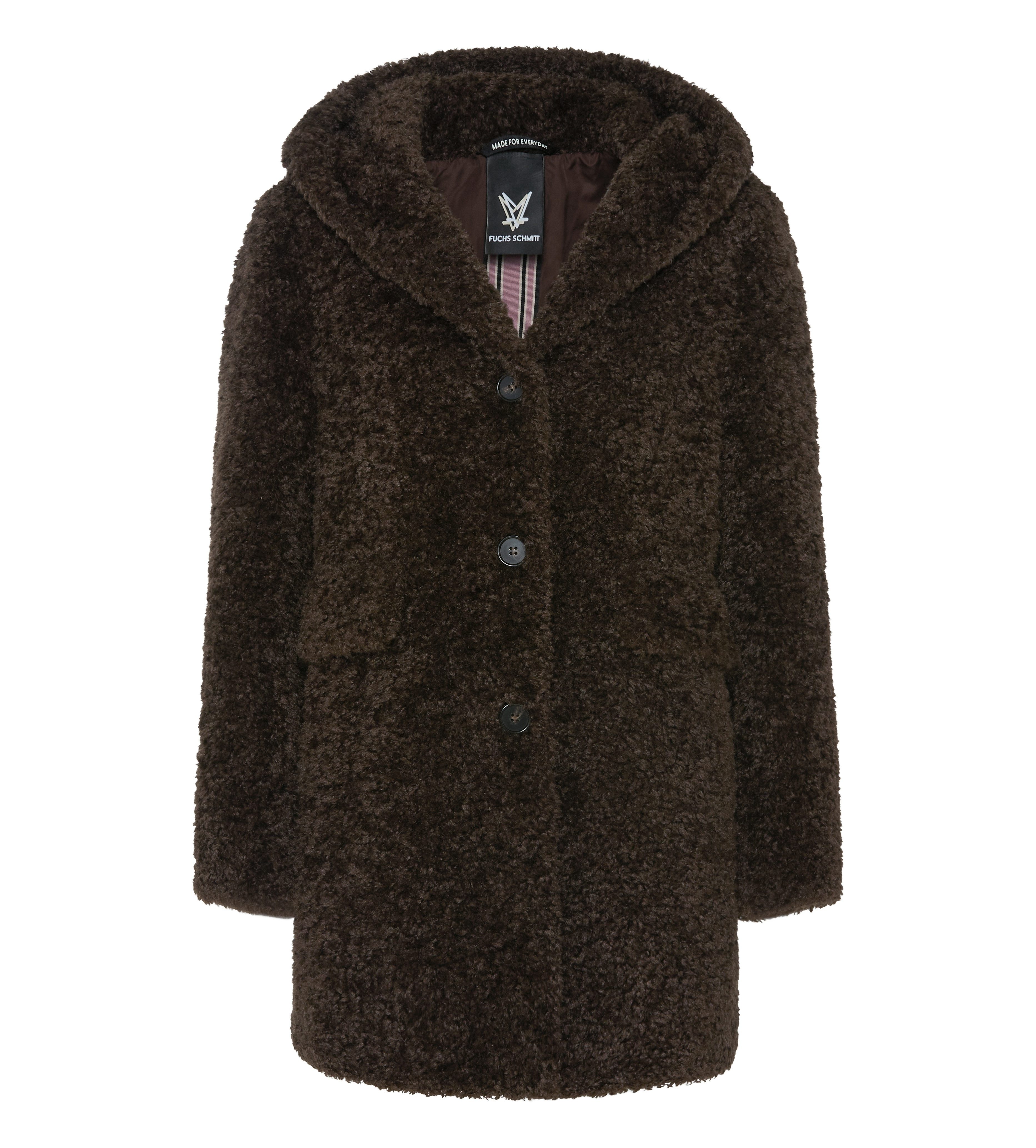 Fuchs Schmitt Kurzmantel mit Kapuze, Regular Fit