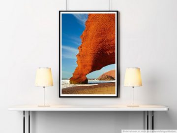 Sinus Art Poster 90x60cm Poster Roter Bogen am Atlantik Marokko