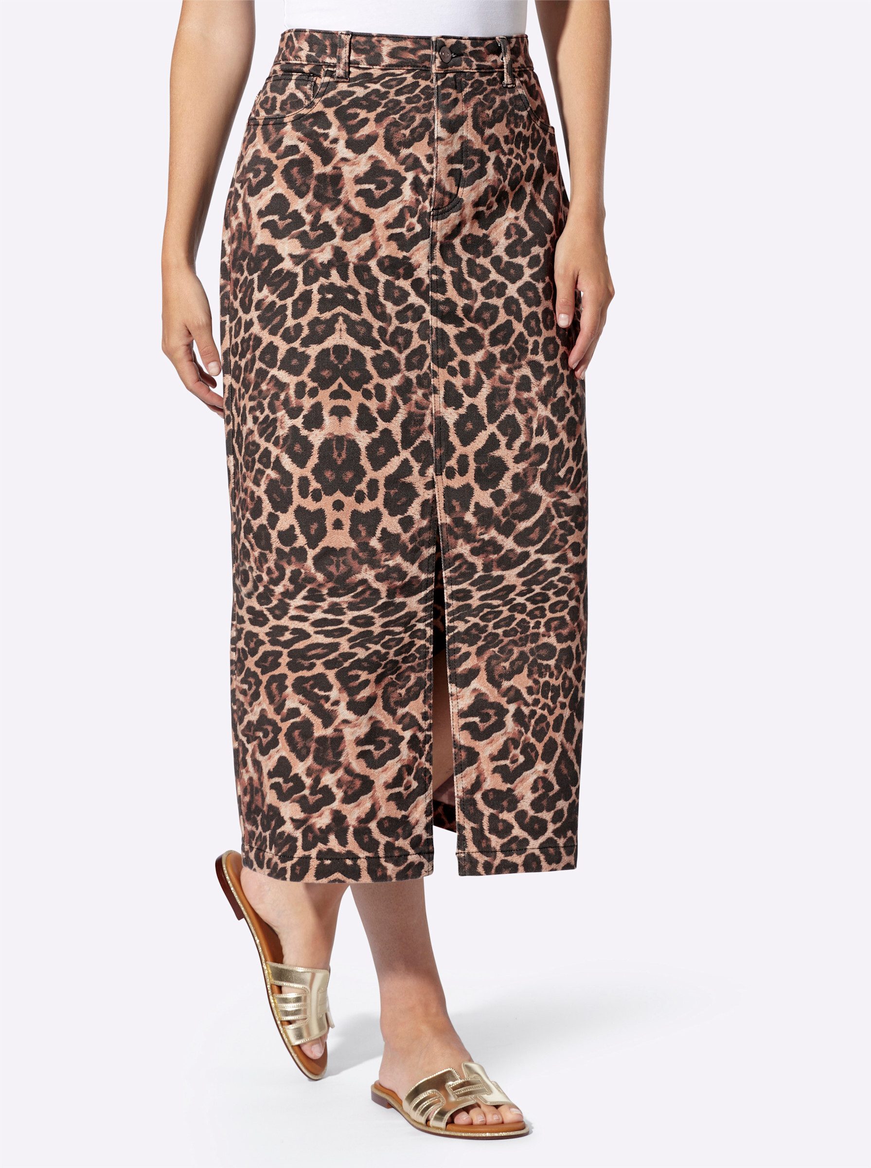 heine A-Linien-Rock Druck-Rock