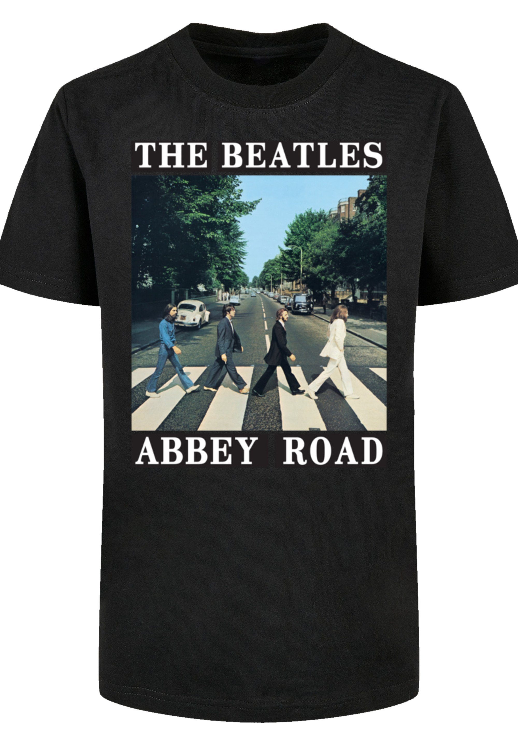 F4NT4STIC T-Shirt The Beatles Abbey Road Print schwarz