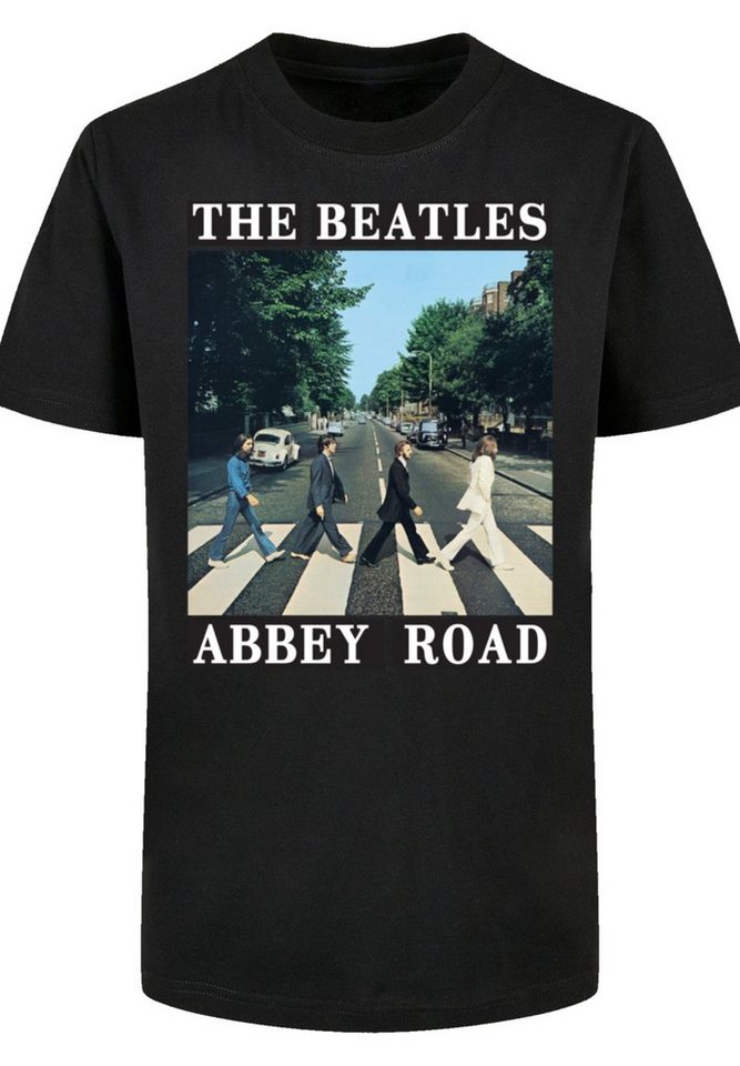 T-Shirt Beatles The Print, mit F4NT4STIC Tragekomfort Sehr Abbey hohem weicher Baumwollstoff Road