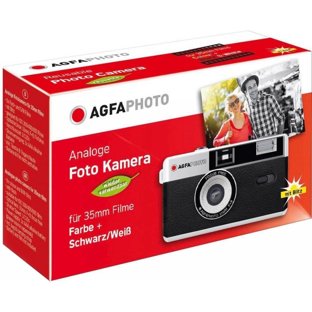 AgfaPhoto Reusable Photo Camera schwarz Kompaktkamera - Kleinbildkamera 