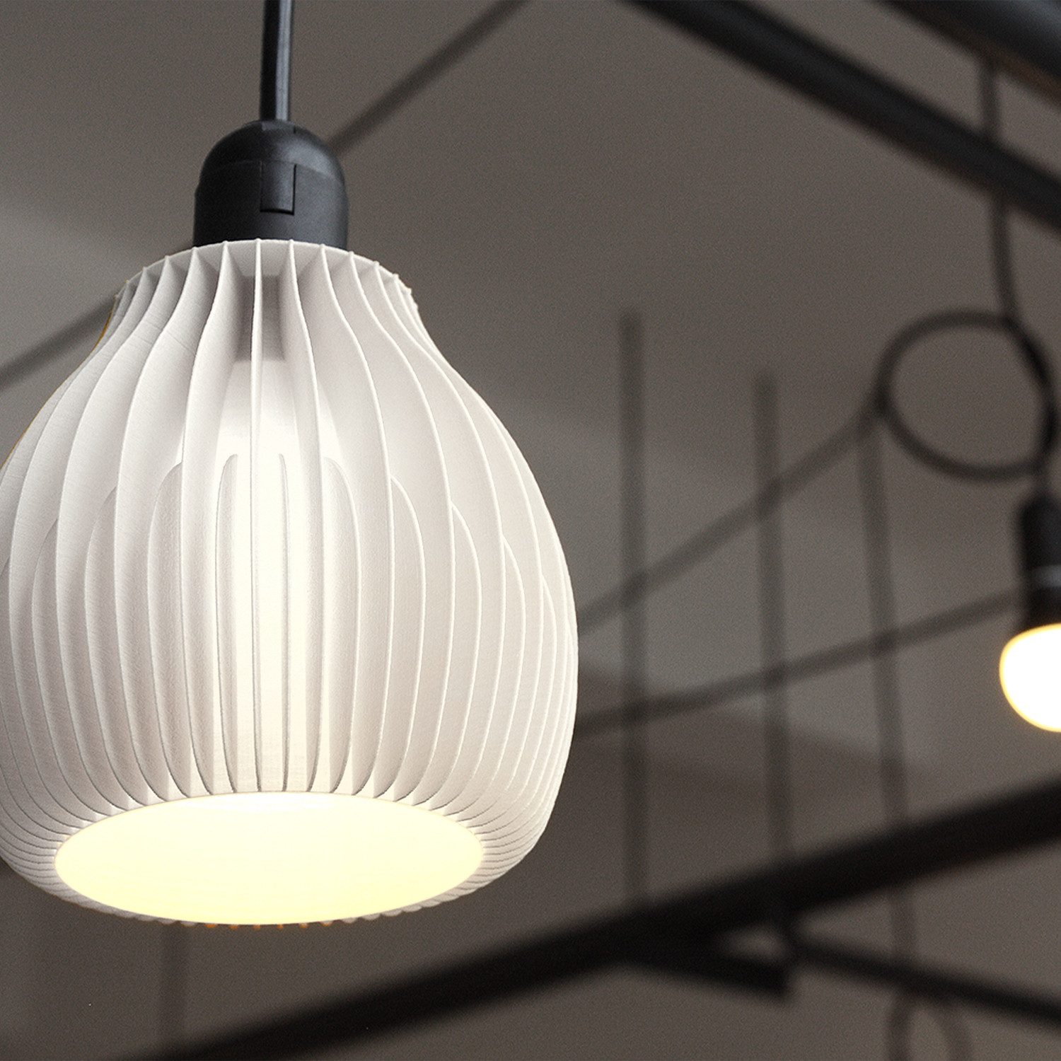 Shapes - Decorations LED Pendelleuchte Shapes - Decorations: Ribone Straight by Martin Žampach, Leuchte, ohne Leuchtmittel, E27