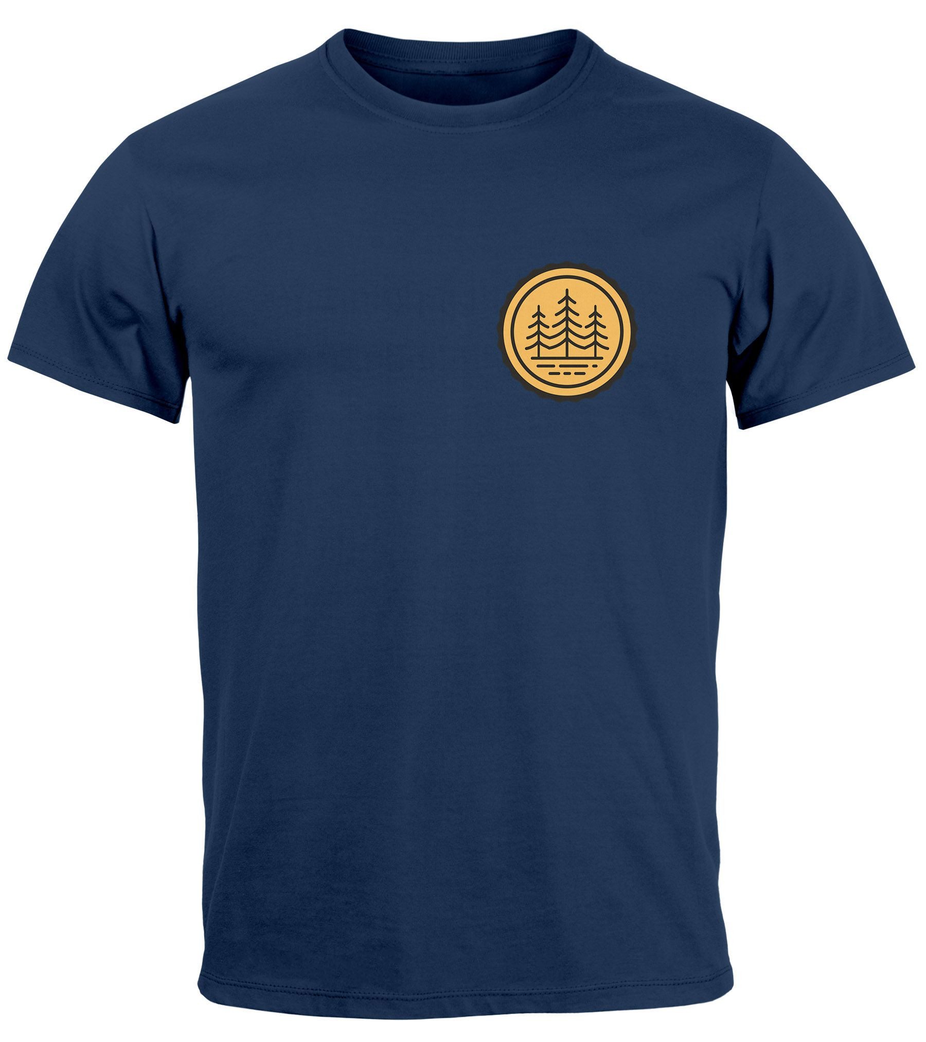 Neverless Print-Shirt Herren T-Shirt Wald Bäume günstig online kaufen