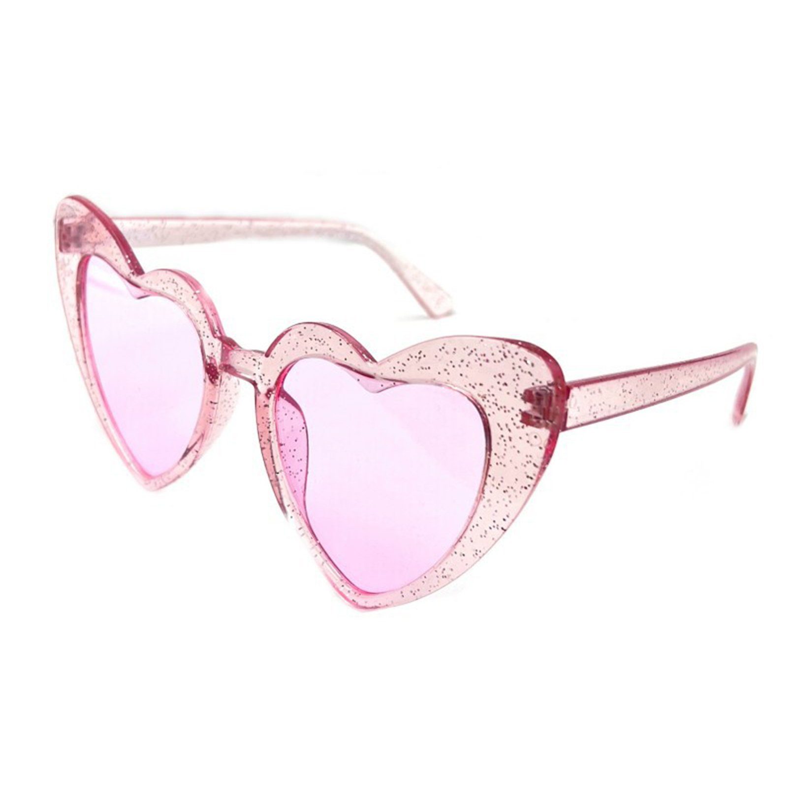 In Retrosonnenbrille Damen-Sonnenbrille Blusmart Herzform, glitter Vintage-Stil, Blendfrei