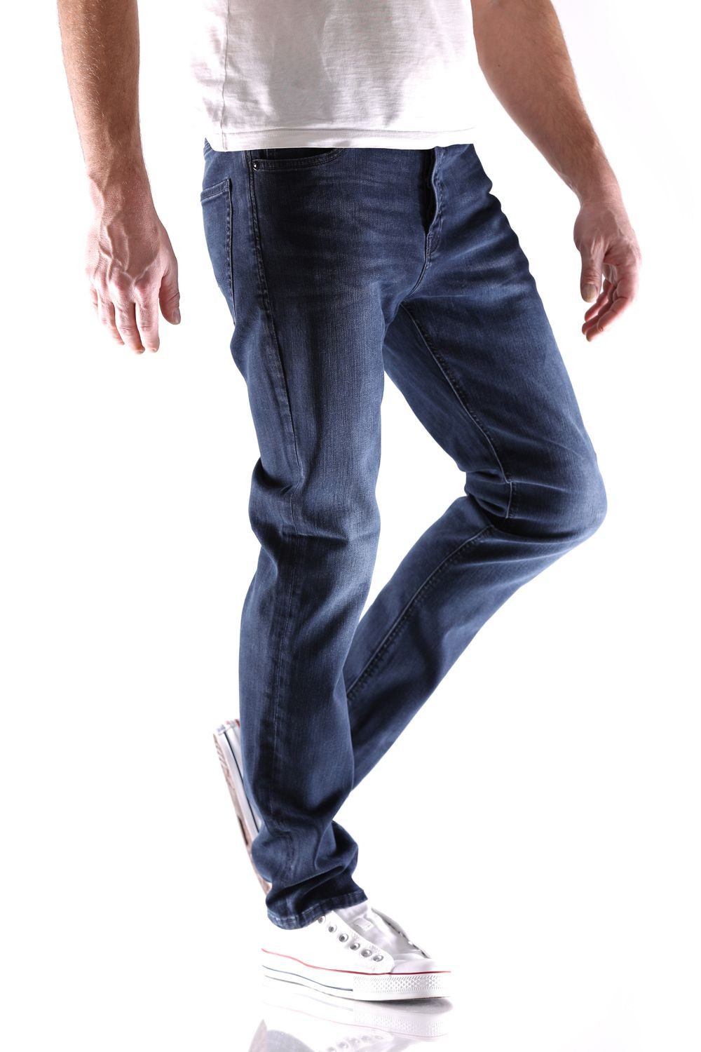 Jack & Jones Slim-fit-Jeans Jack & Jones Tim Original Slim Straight Fit Herren Jeans