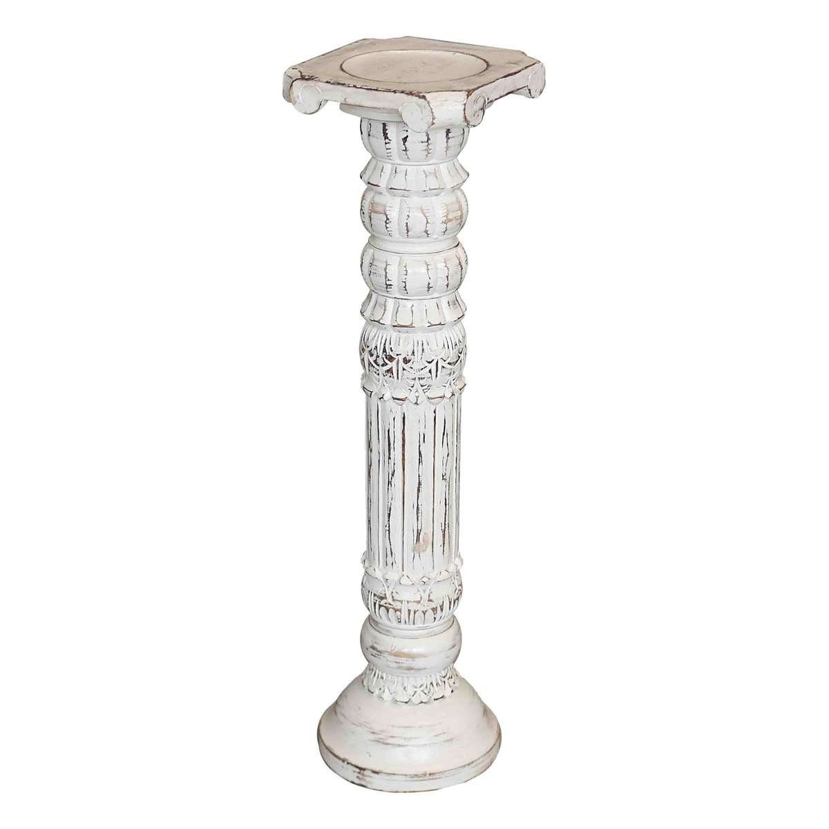 St), Galerie mittel Säule 80 Antik Batya Oriental (1 cm Modell whitewash Blumenhocker Handarbeit