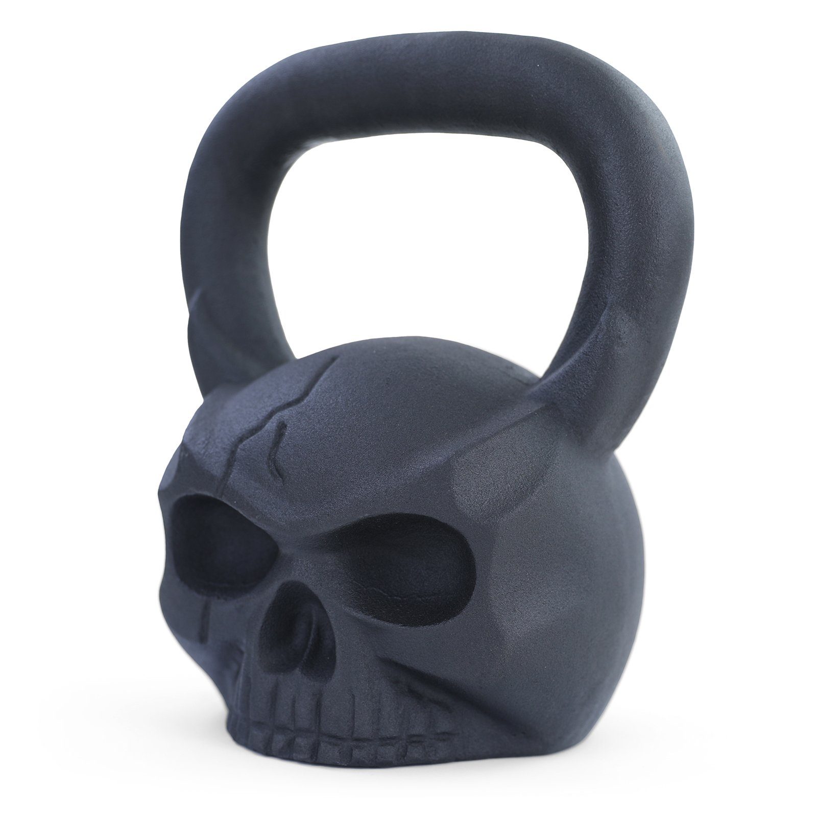 RAMROXX Kettlebell 20 kg Profi Kugelhantel Schwunghantel Totenkopf Skull Gusseisen, Totenkopf Design