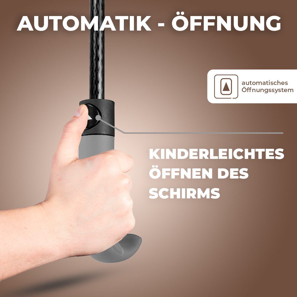 Langenberg Stockregenschirm [Ø122 cm Spannweite] Sturmfest, Stockschirm LORD - LANGENBERG, ☑ Windproof-Funktion – Bild 5 von 5