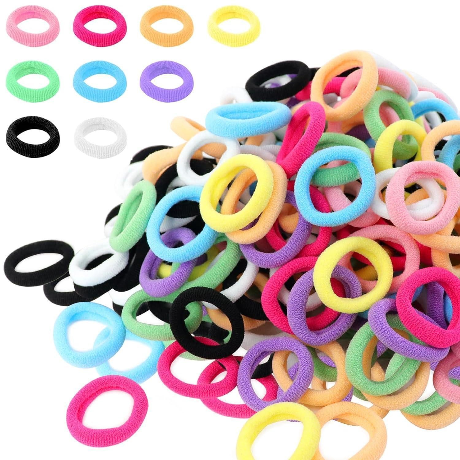 LuxusKollektion Haargummi 200er Pack Haargummis bunte Zopfgummis Damen Mädchen Haarband