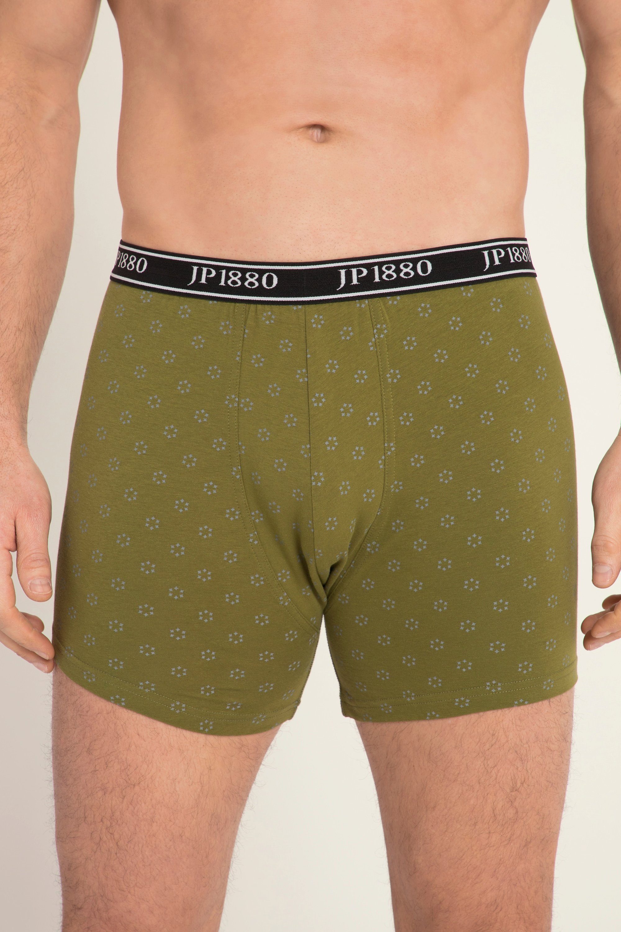 JP1880 Boxershorts Midpants FLEXNAMIC® 2er-Pack grün Unterhose