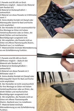 IKHEMalarka 3D Wandpaneel Polystyrol 3D Paneele Deckenpaneele 2-18 Quadratmeter, BxL: 50,00x50,00 cm, 0,25 qm, (8-tlg) Dekoren, Decken Wandverkleidung