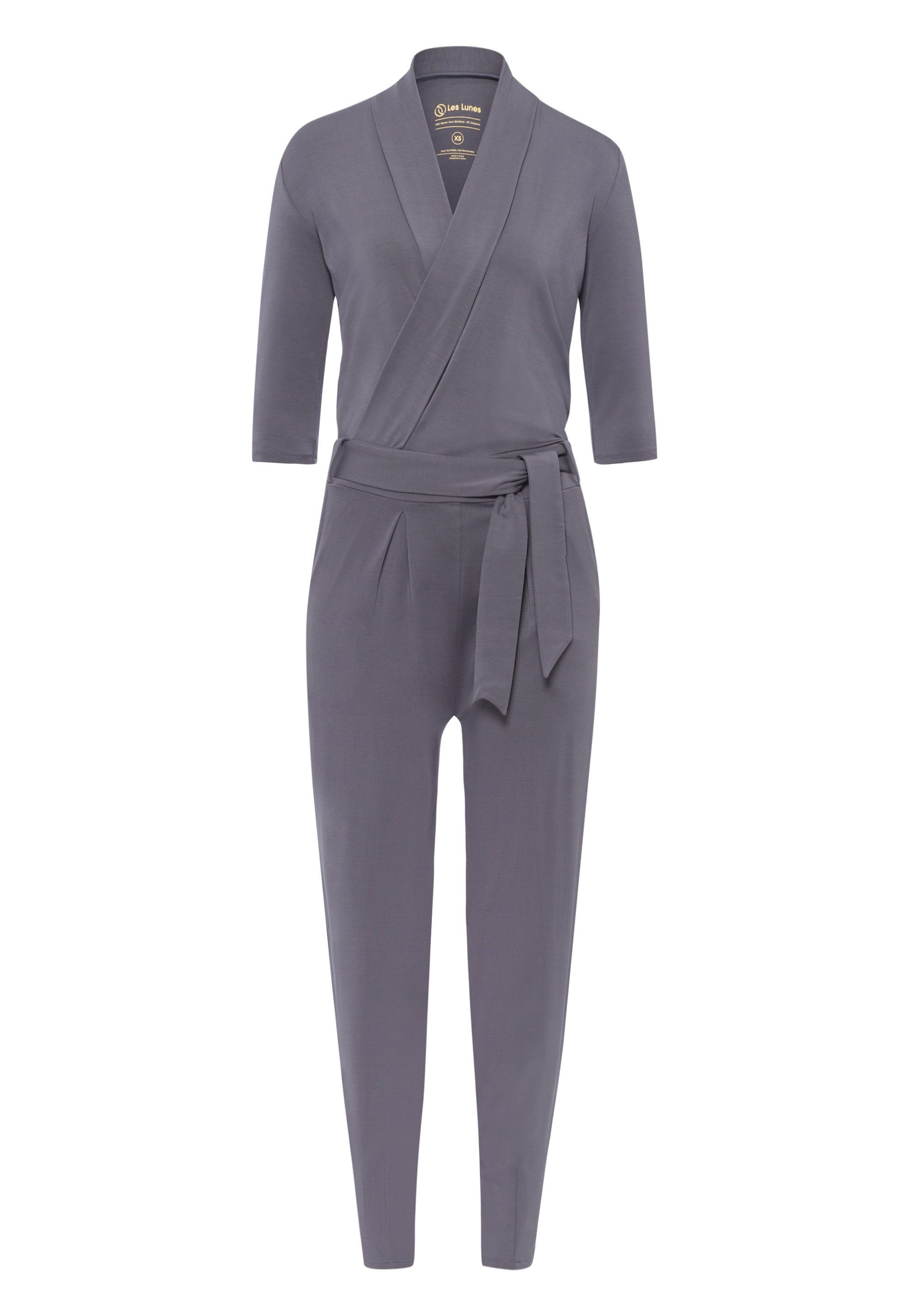 Les Jumpsuit Lunes Paul charcoal Viskose Bambus