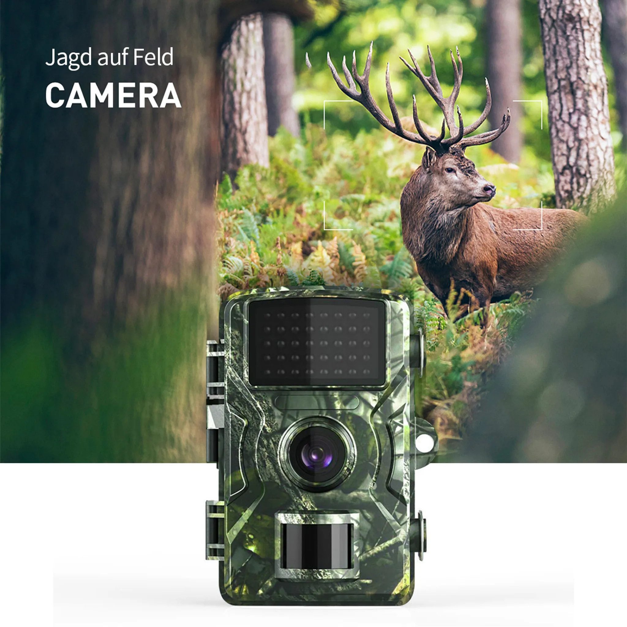 Novzep Wildkamera Wildkamera 12MP mit Bewegungsmelder Wildlife Jagdkamera
