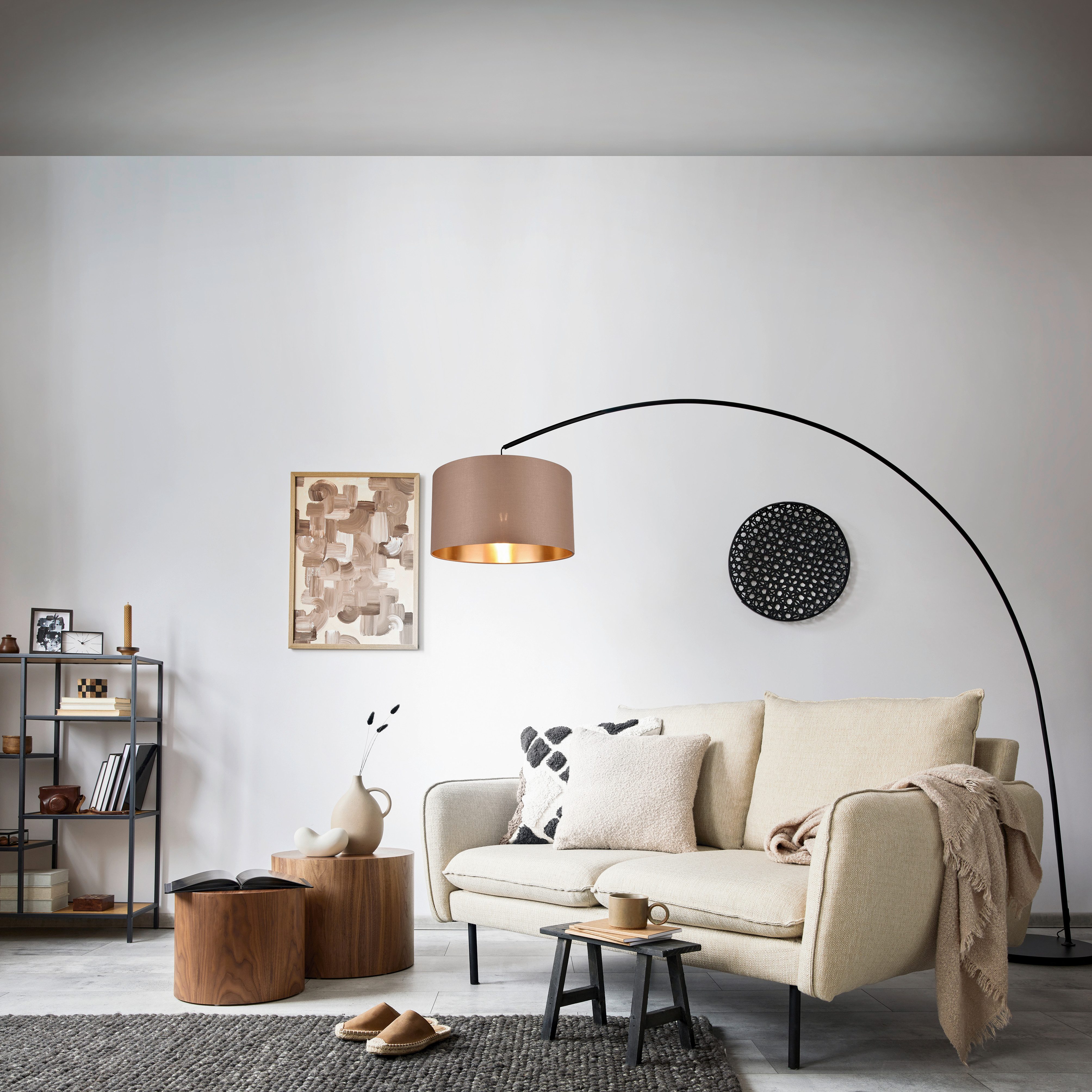 TRIO Leuchten Stehlampe MANSUR, Bogenlampe mit günstig online kaufen