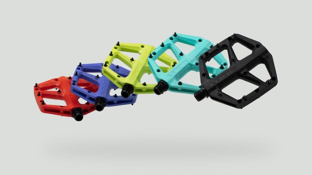 Look Plattformpedale Look Trail Fusion Plattformpedale rot, Composite-Pedalkörper & Chromol