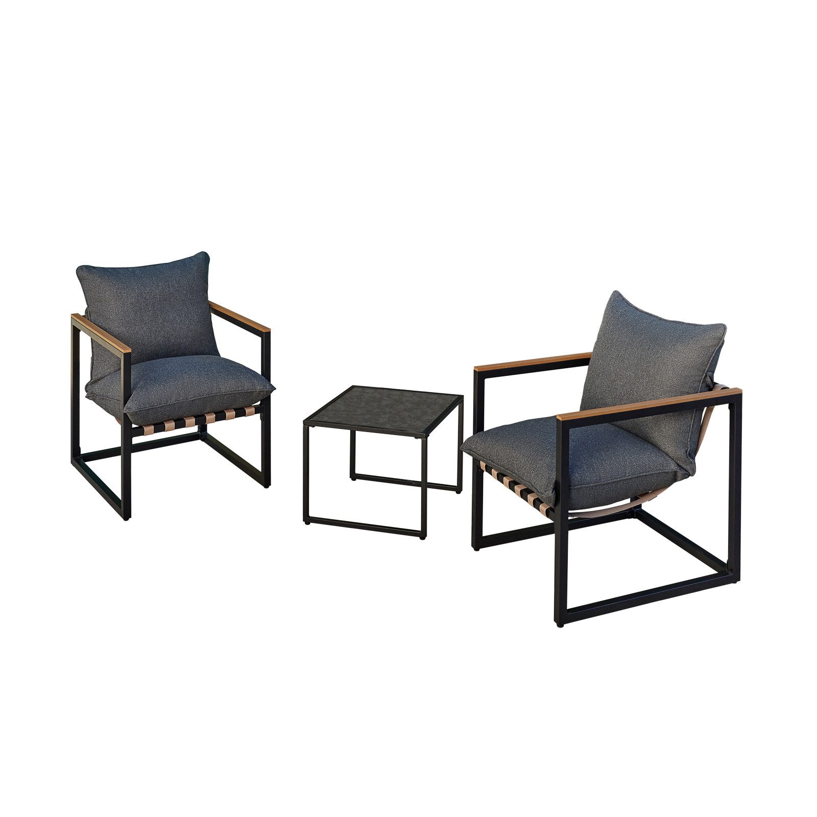 HTI-Living Gartenlounge-Set Terrassenmöbel für 2 Personen Cirella, (Set, 3- günstig online kaufen