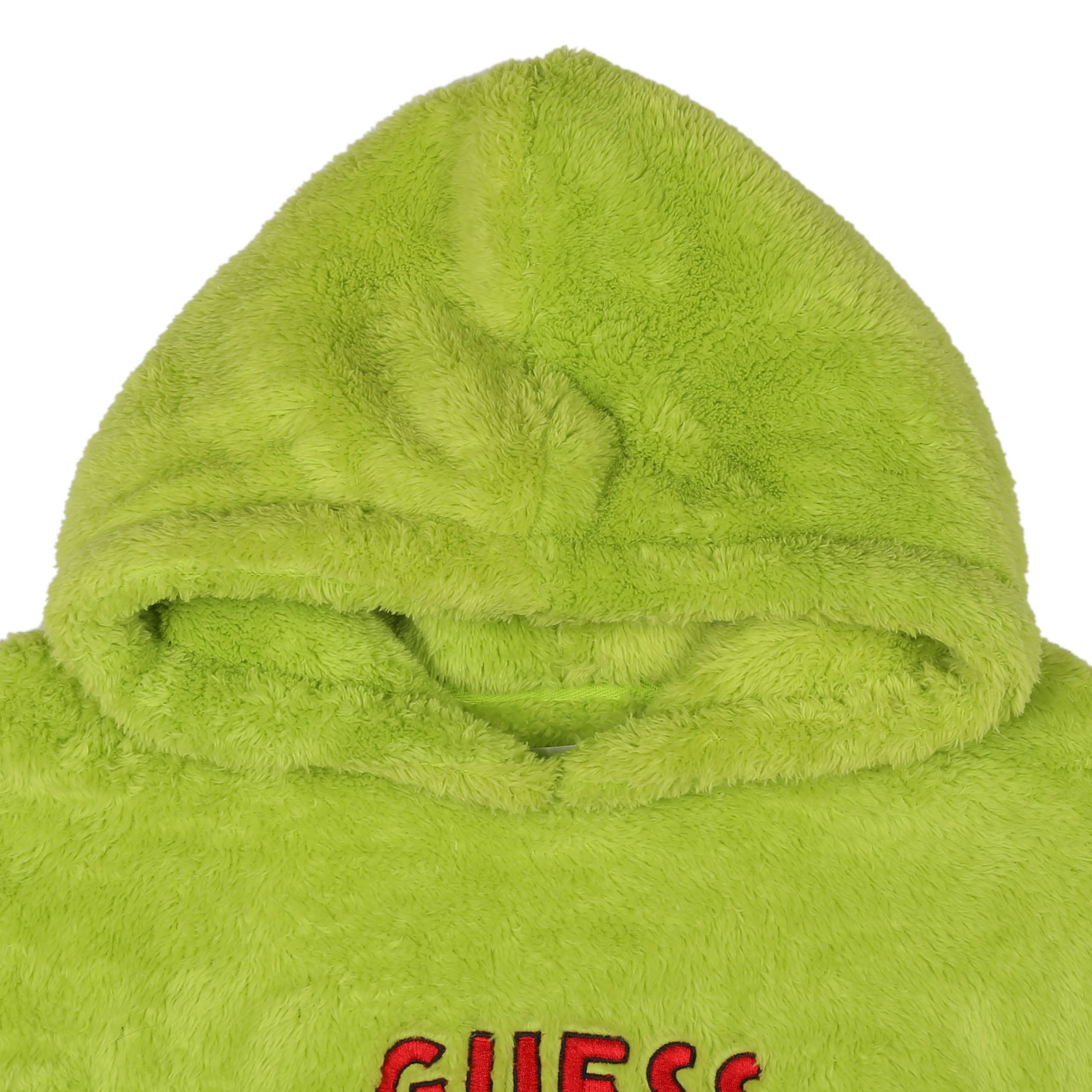 Kapuzenpullover Grinch Damen Snuddie Hoodie – grüner Oversize-Pullover mit Ärmeln