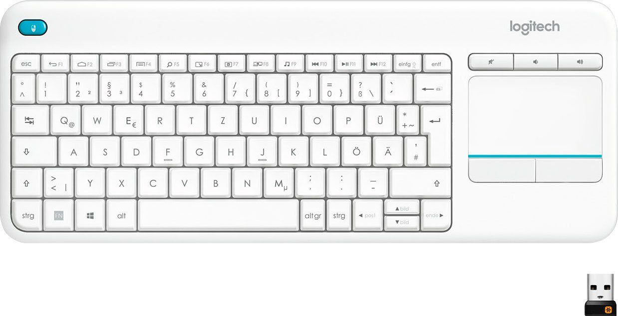 Logitech Wireless Touch Keyboard K400 Plus Tastatur