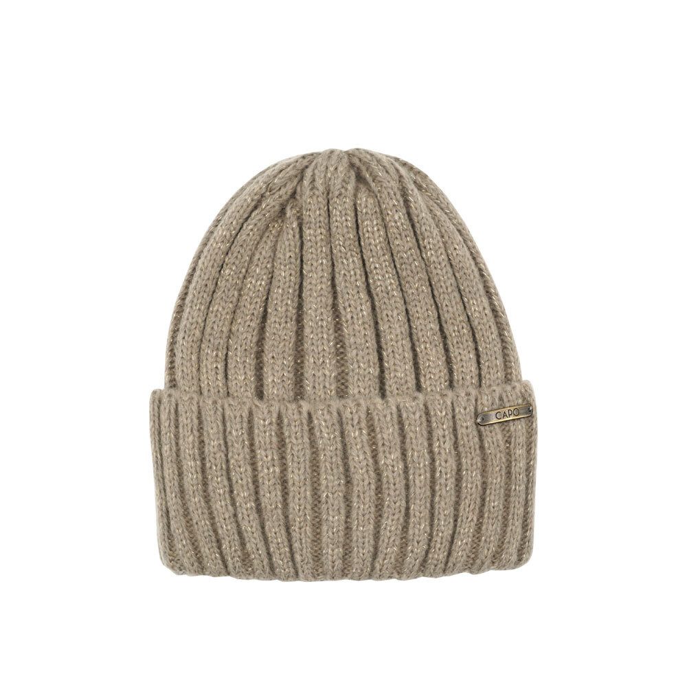 Strickmütze Strickmütze, Glitzereffekt Rippe