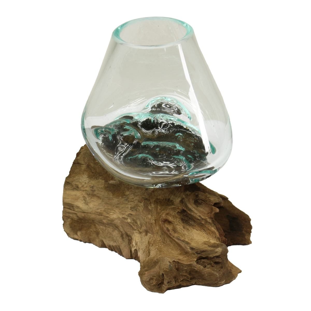 Oriental Galerie Dekofigur Wurzelholz Glas 12 cm Nr.6 (1 St) günstig online kaufen