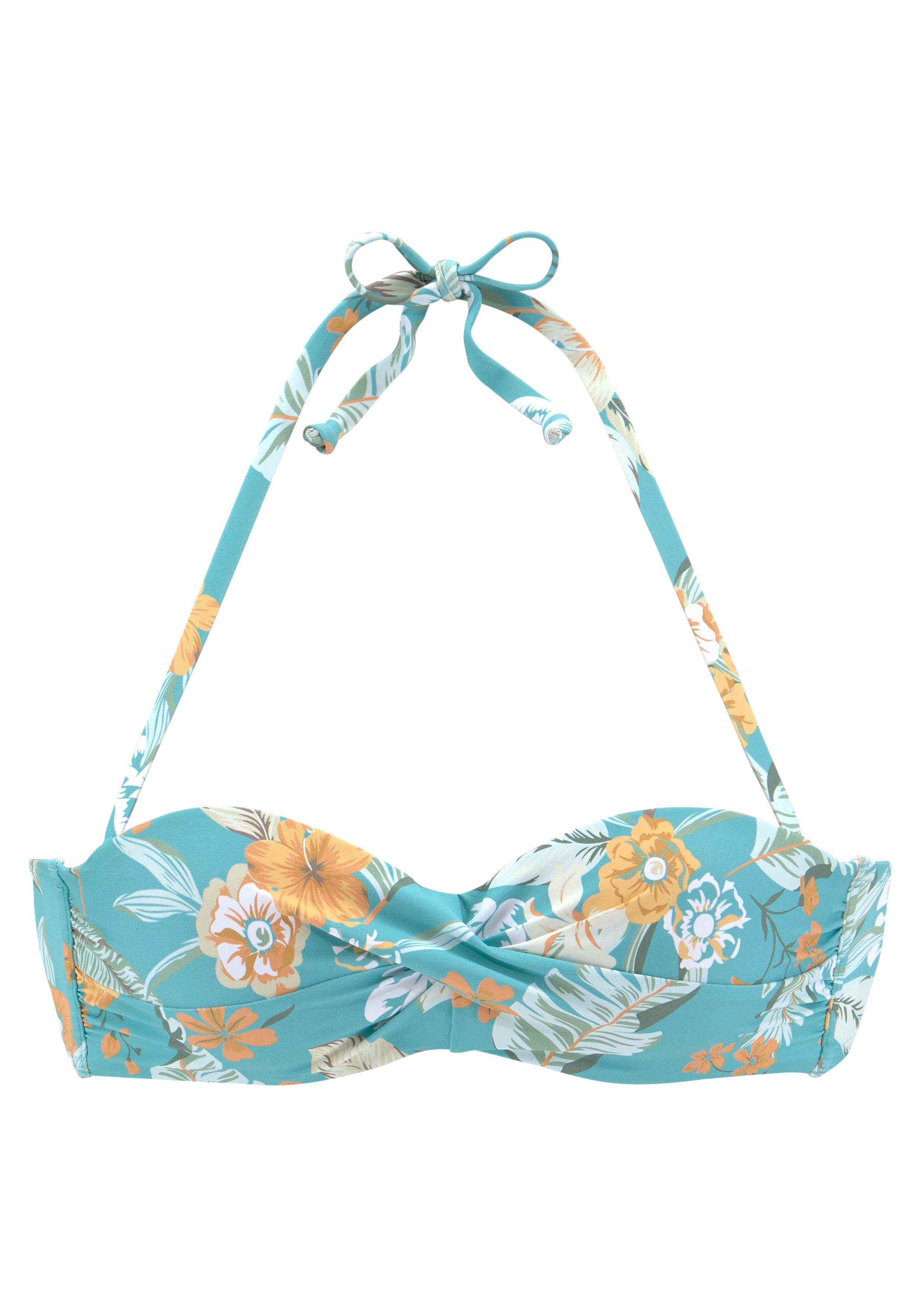 Sunseeker Bügel-Bandeau-Bikini-Top Suva, mit floralem Design günstig online kaufen