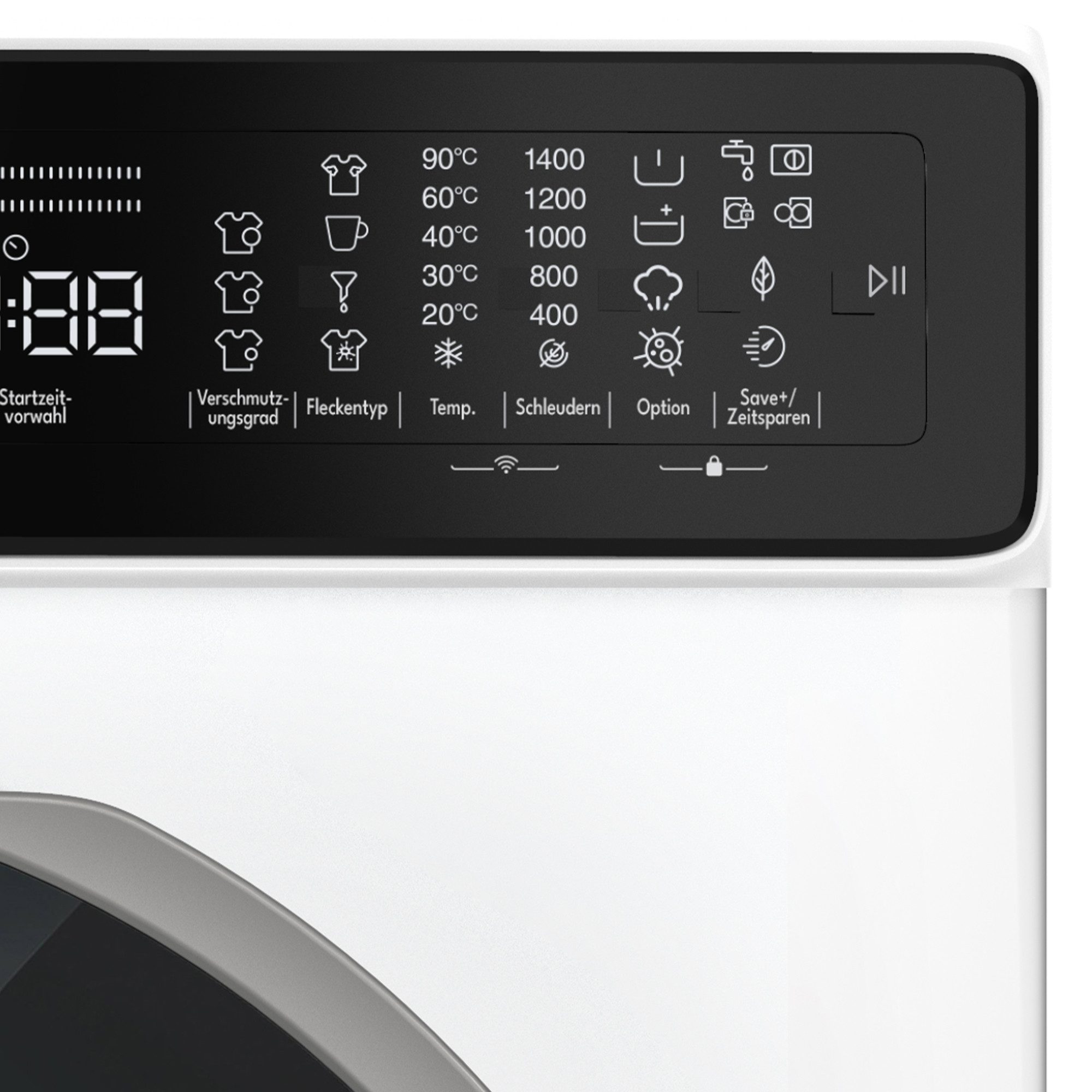 MOCTOR Waschmaschine Serie 9 WM9007AW, 7 kg, 1400 U/min, WiFi, Dampffunktion, Aquaswich, Boomeranggehäuse – Bild 5 von 5