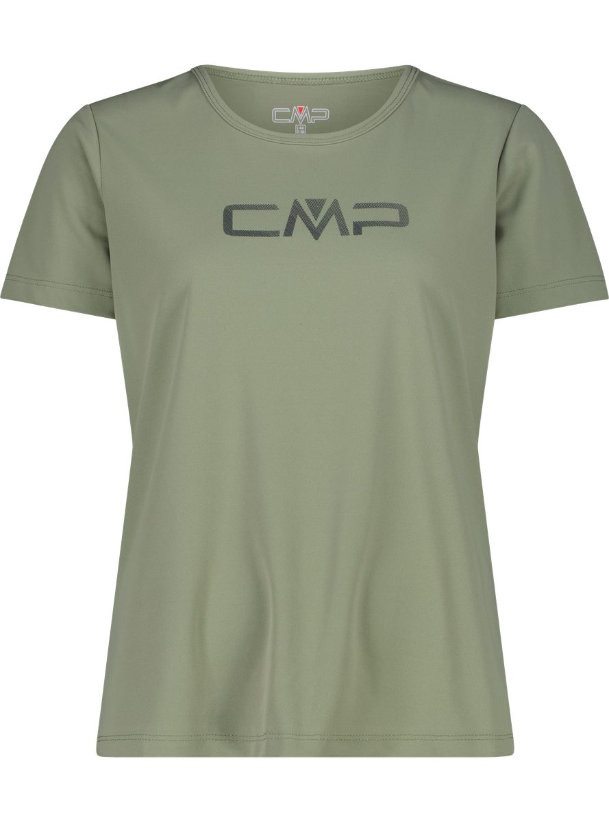 CMP Funktionsshirt WOMAN CO T-SHIRT für Erwachsene, mit sportlichem Stil, Kurzarm, gerader Abschluss
