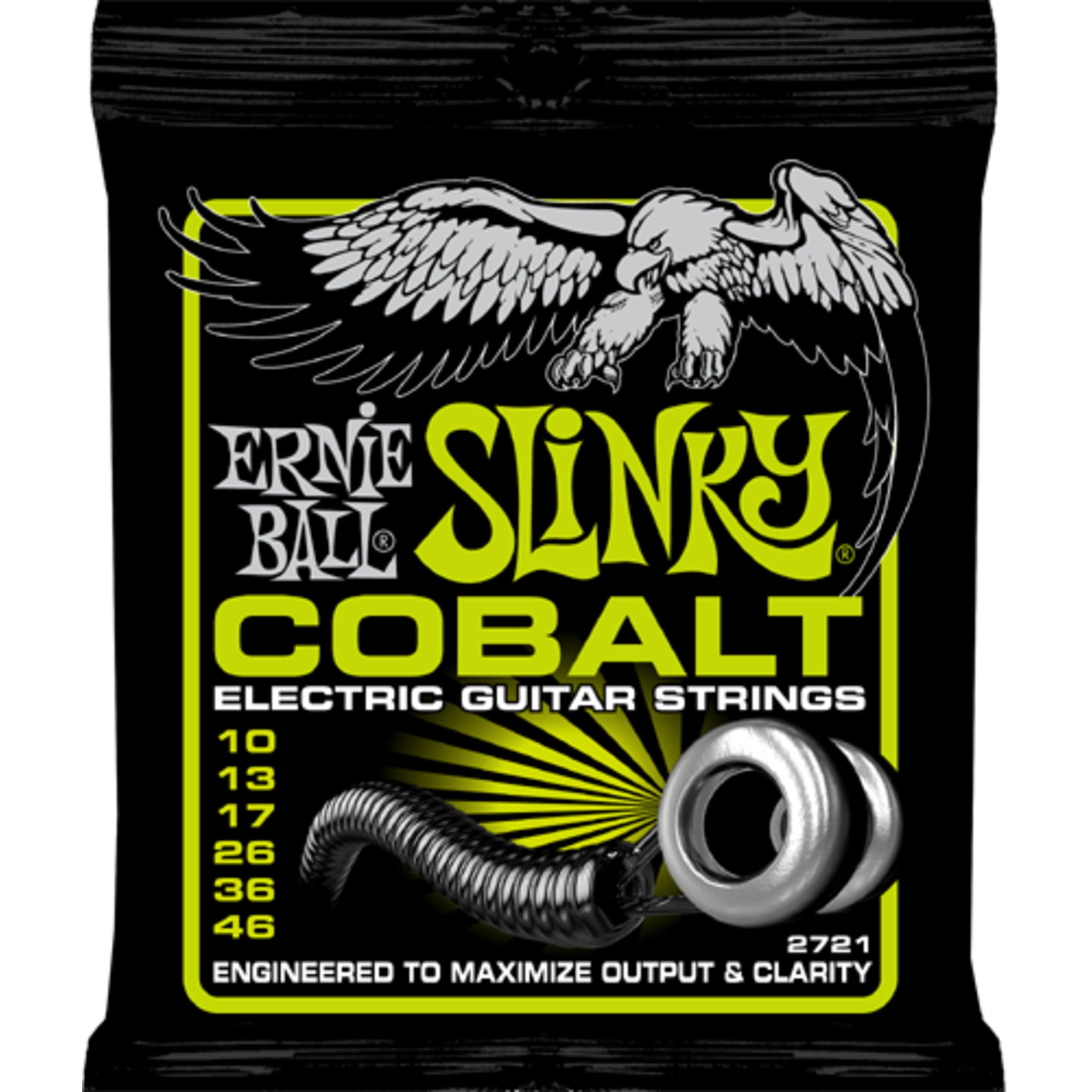 Ernie Ball Saiten, (EB2721 10-46 Cobalt Regular Slinky), EB2721 10-46 Cobalt Regular Slinky - E-Gitarrensaiten