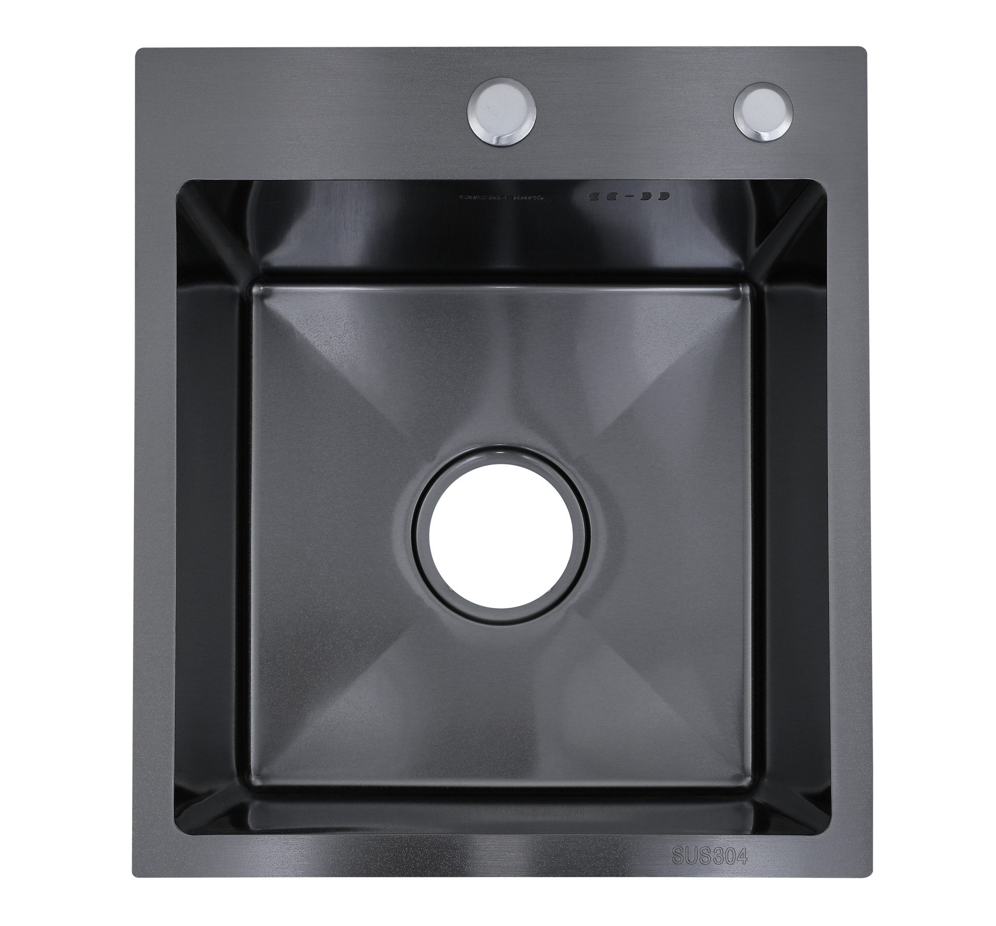Faizee Home Edelstahlspüle Faizee Home Edelstahlspüle Schwarz SUS304 mit Armatur Auswahl, Ohne Armatur