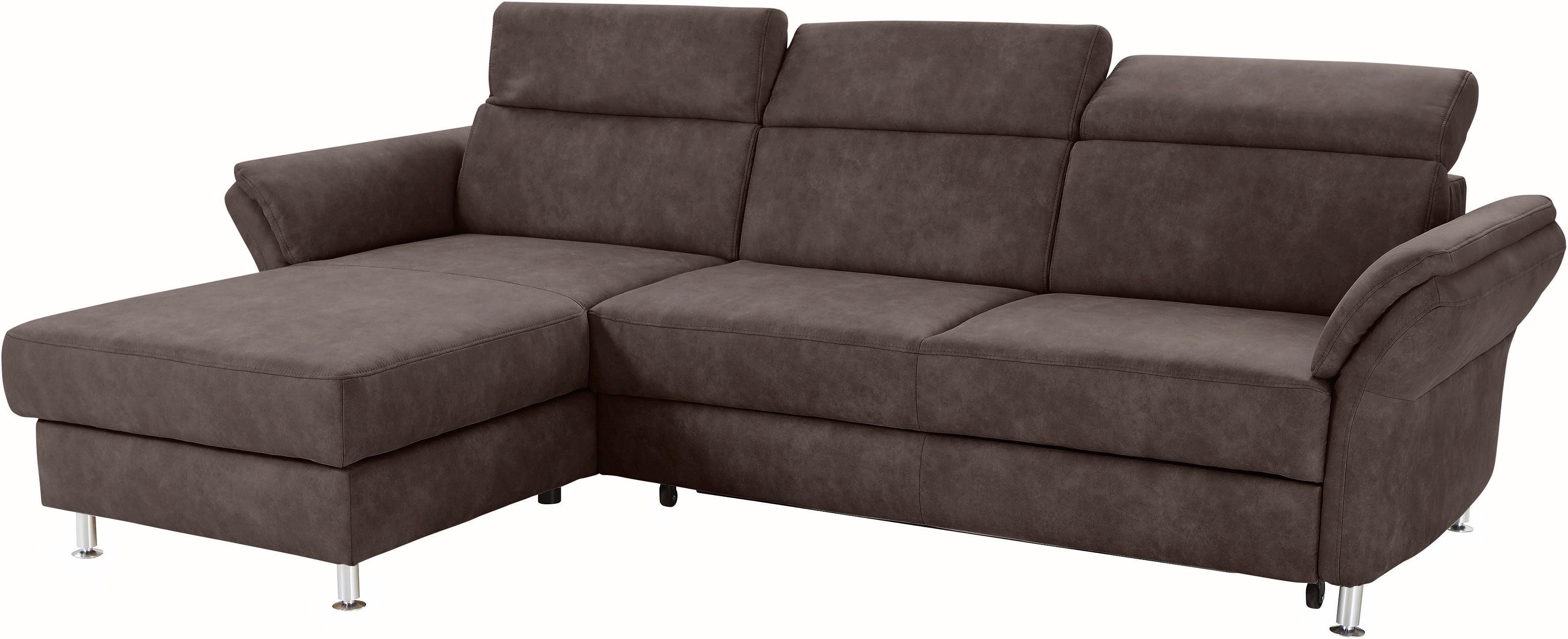 sit&more Ecksofa "Avignon L-Form" Kopfteilverstellung, wahlweise mit Bettfu günstig online kaufen