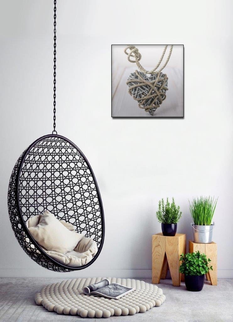 Levandeo® Glasbild, levandeo Glasbild 30x30cm Wandbild günstig online kaufen
