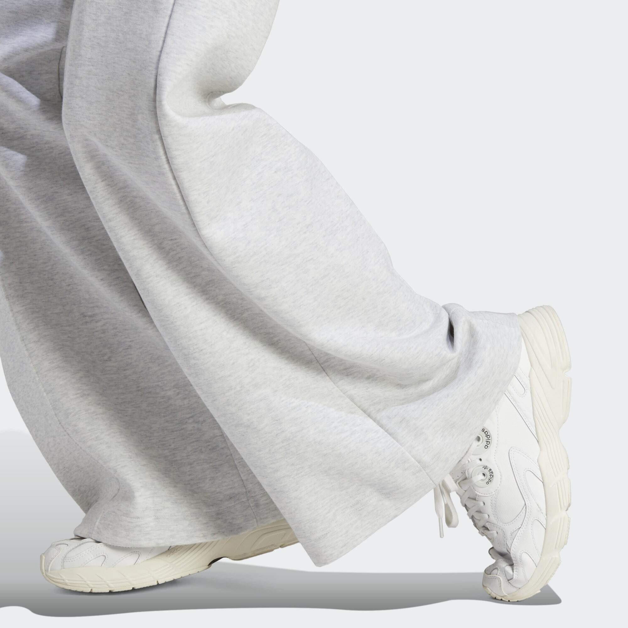 adidas Originals Culotte PREMIUM ESSENTIALS Light Heather PINTUCK Grey HOSE WIDE-LEG