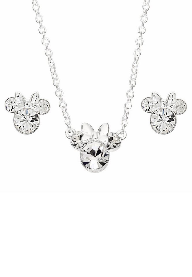 DISNEY Jewelry Collier Disney Minnie Mouse Halskette und Ohrstecker-Set (Set)